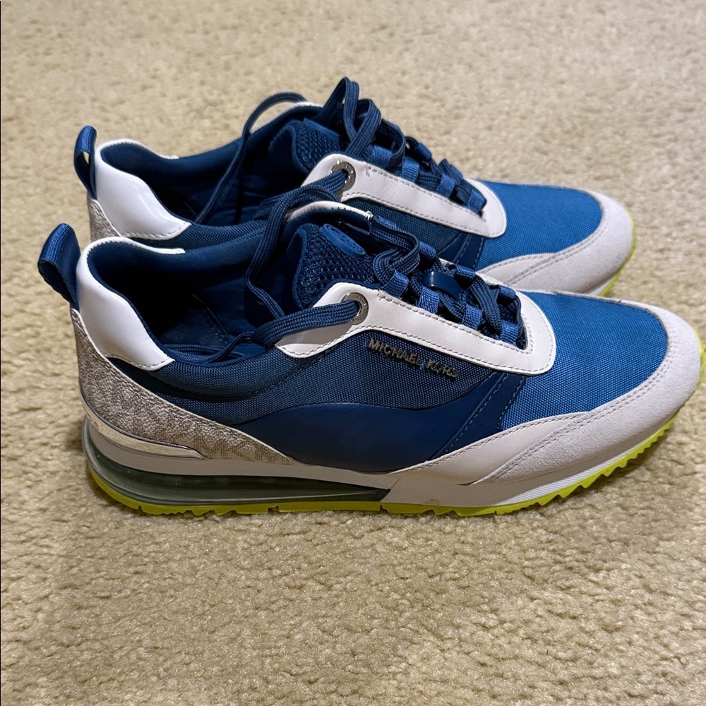 Michael Kors Women’s Navy and White Sneakers